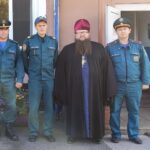 Протоиерей Сергий Рыжов посетил огнеборцев в день памяти иконы Божией Матери, именуемой «Неопалимая Купина».