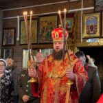 4 мая Преосвященнейший епископ Игнатий совершил Божественную литургию в Лукинском храме пгт. Большая Мурта