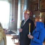 Венчание пожилой пары прихожан